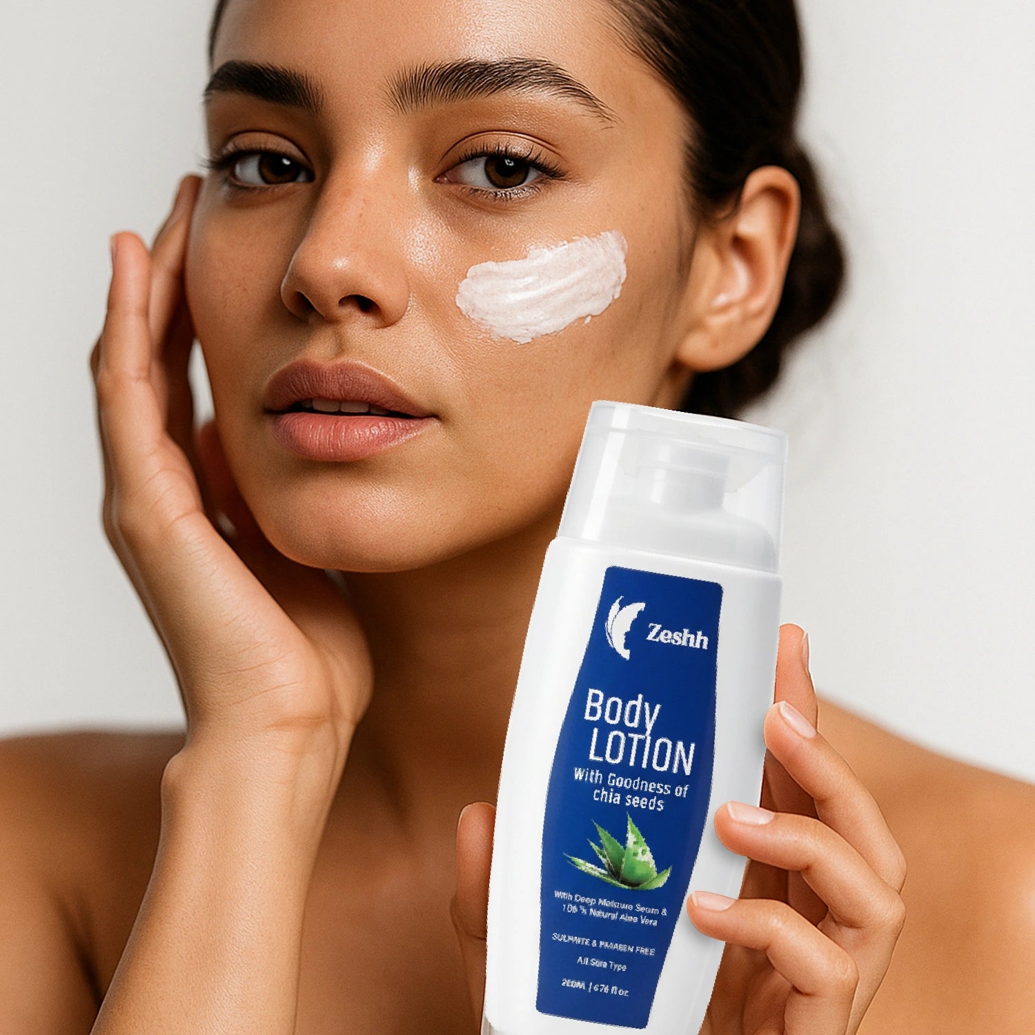 Zeshh Body Lotion with Natural Aloe Vera & Chia Seed Extract