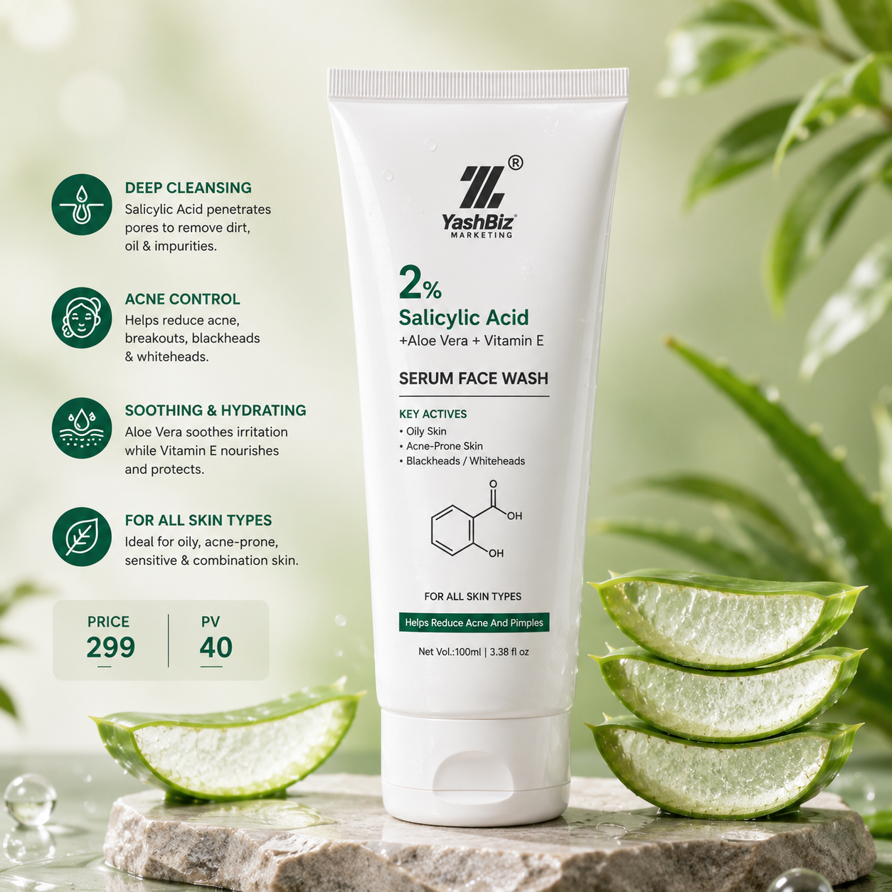 2% Salicylic Acid Serum Face Wash