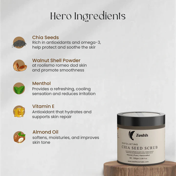 Chia Seed Scrub (100gm)
