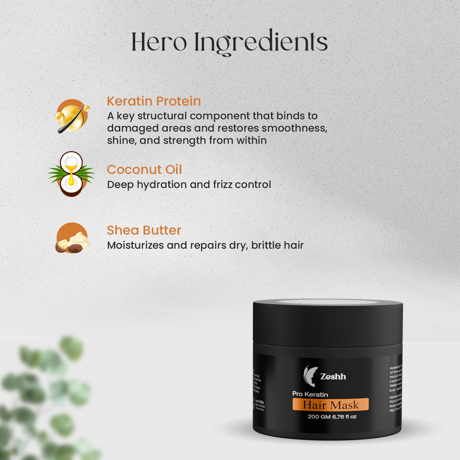 Zeshh Pro Keratin Hair Mask