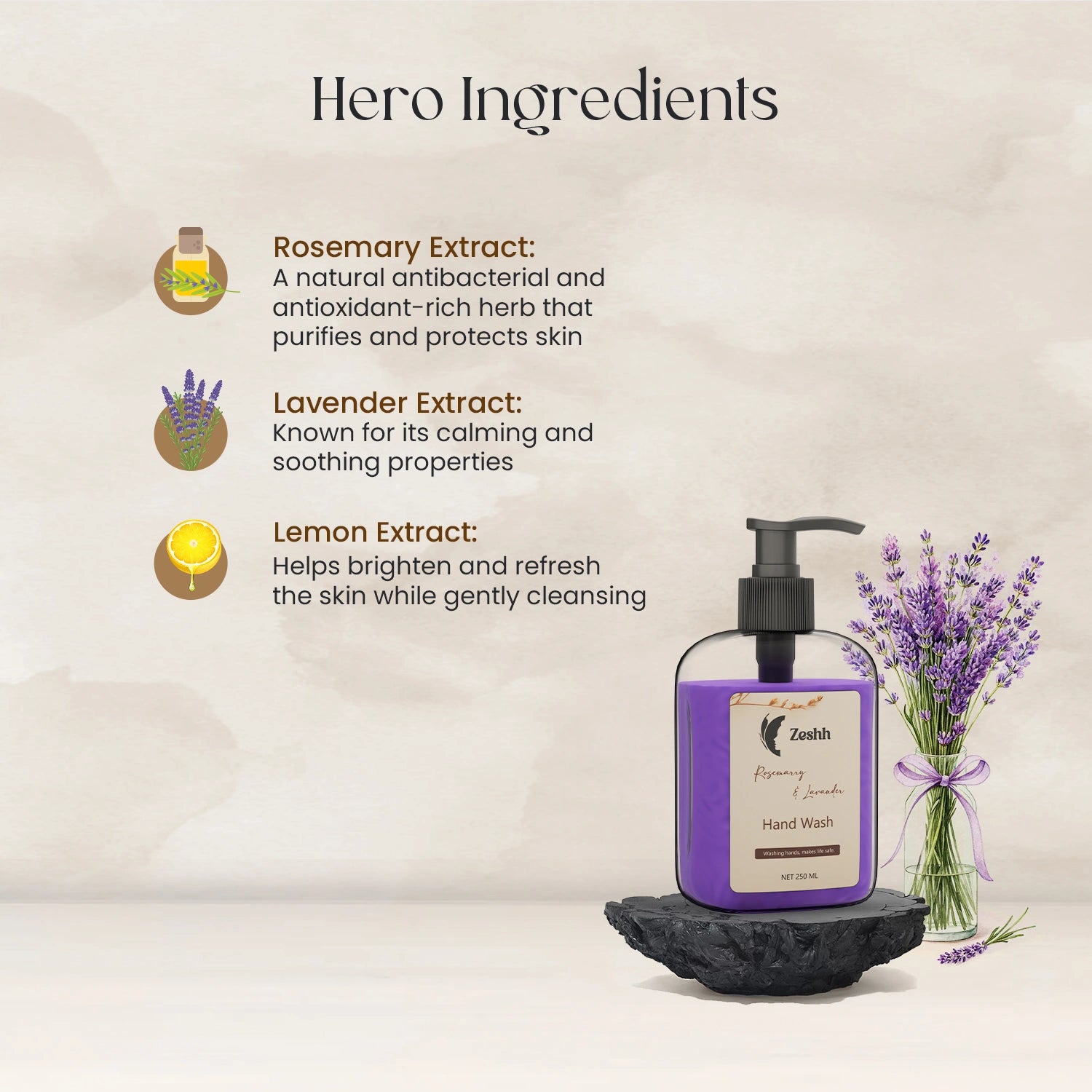 Zeshh Rosemary & Lavender Hand Wash