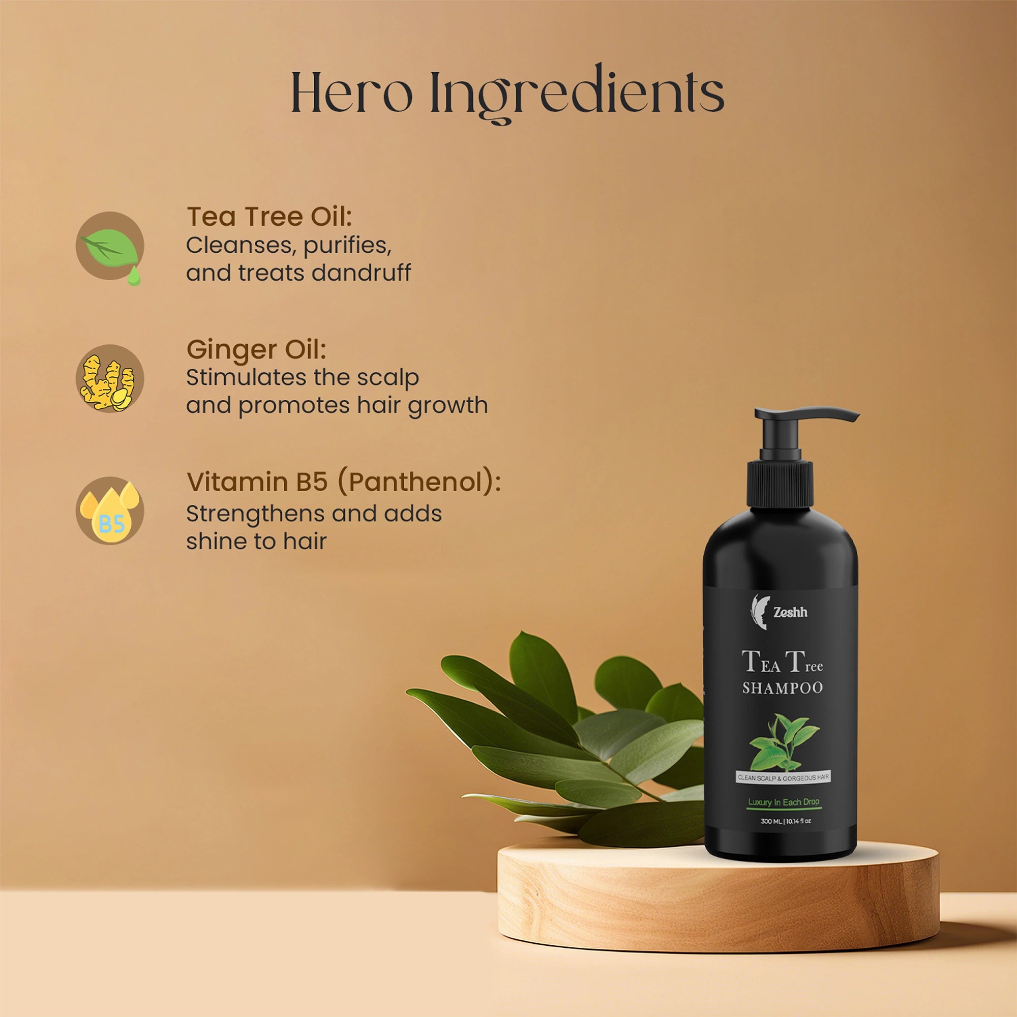 Zeshh Tea Tree Hair Shampoo