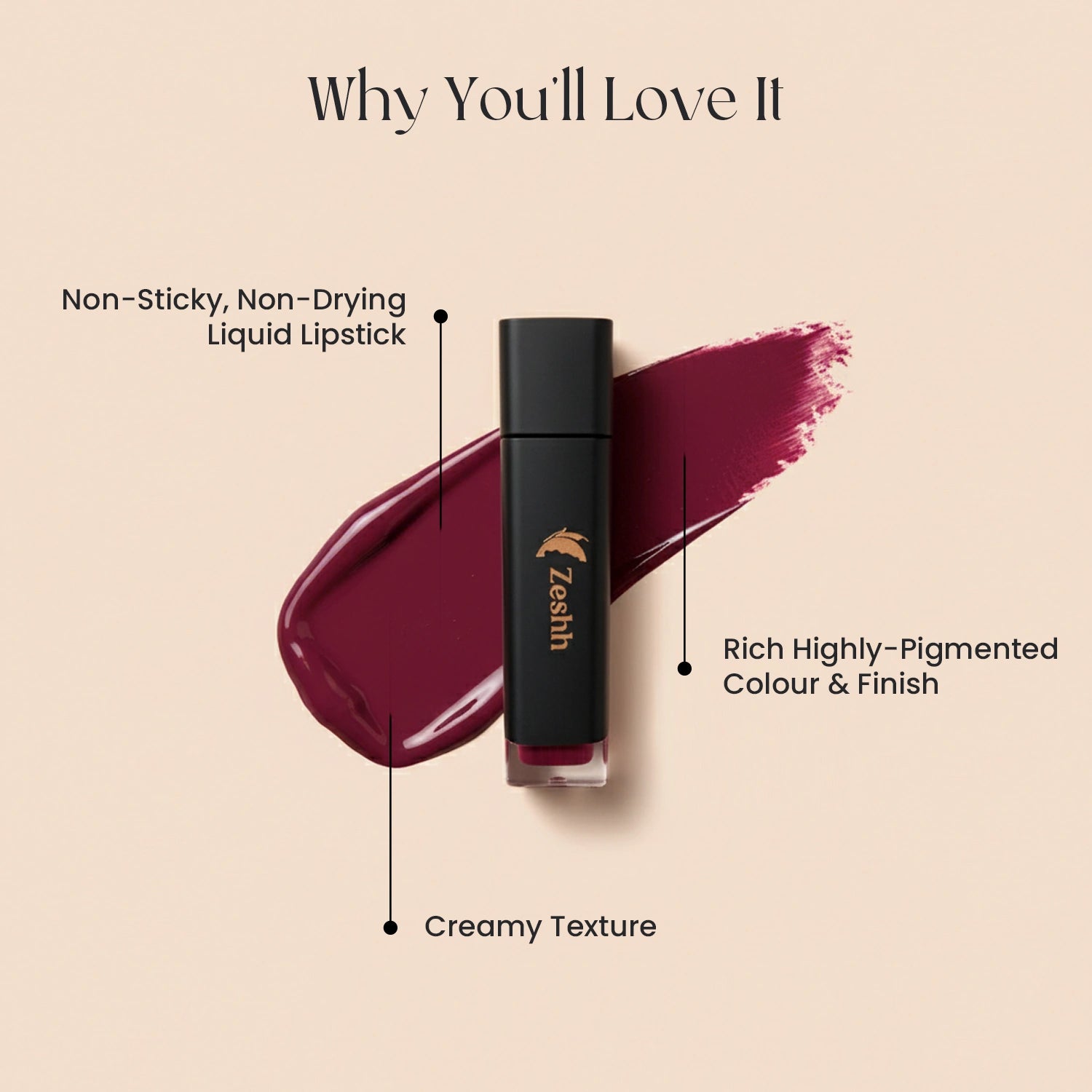 Zeshh Vine Liquid Lipstick