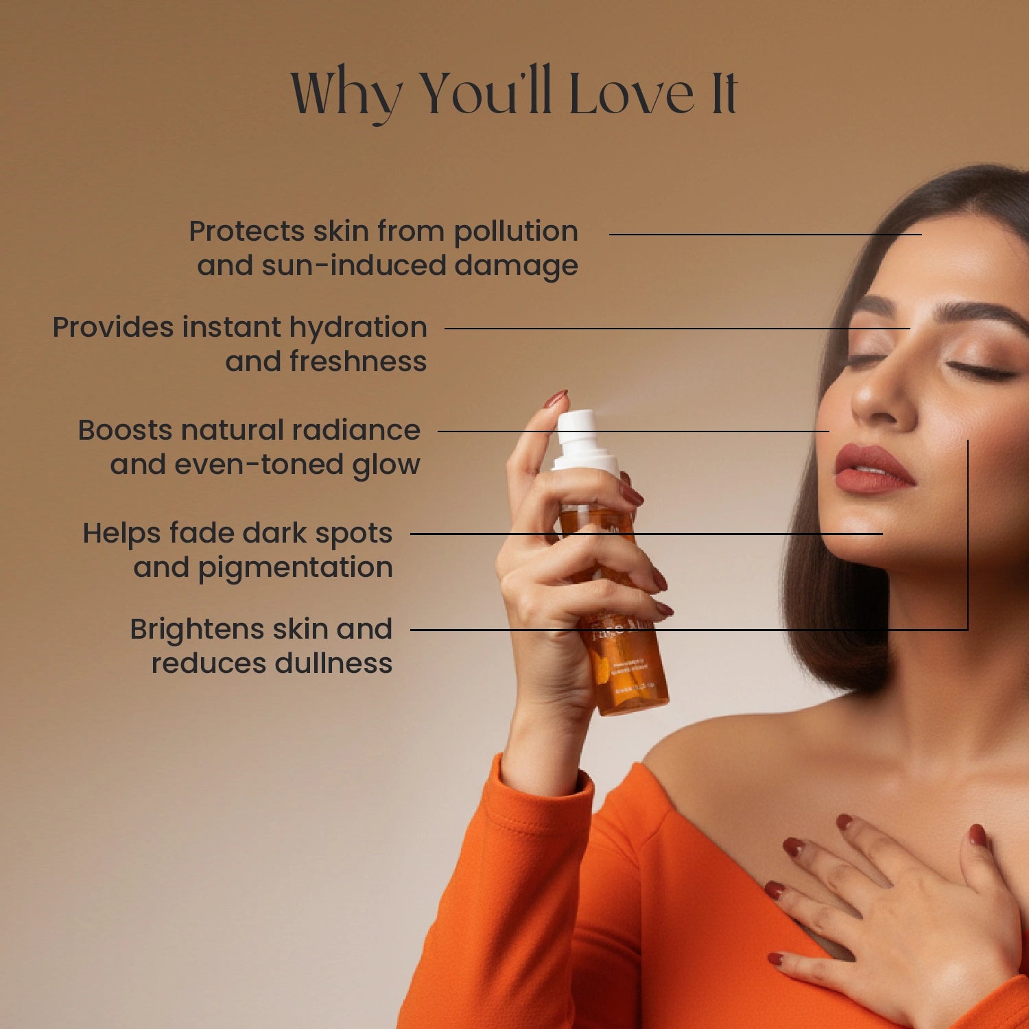 Zeshh Vitamin C Face Mist – Brightening, Hydrating & Glow-Boosting Facial Mist for Radiant Skin