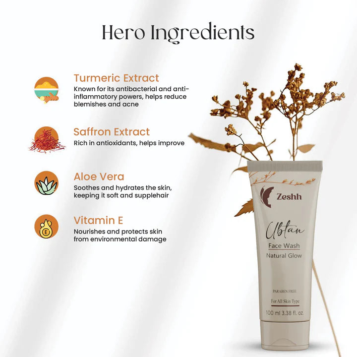 Ubtan Face Wash with Turmeric & Saffron
